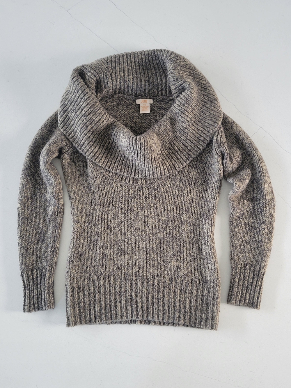 Mohair Blend Cowl Neck Sweater
